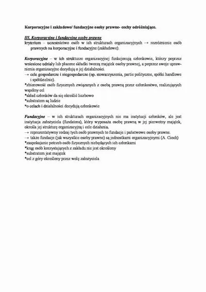 Charakterystyka osoby prawnej