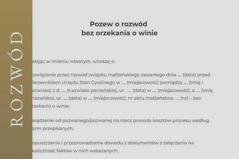 Koszty rozwodu w Polsce
