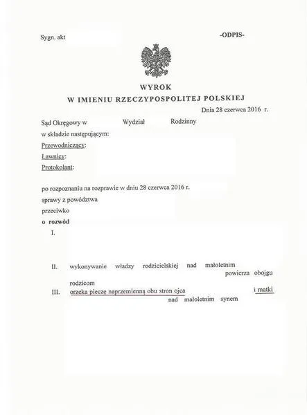 Proces rozwodowy