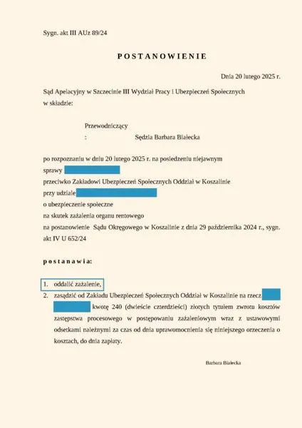Skarga o stwierdzenie niezgodności
