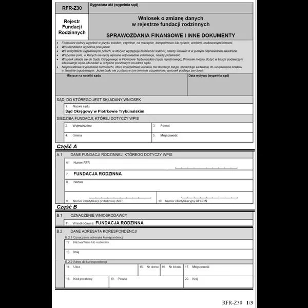 Sprawozdania fundacji
