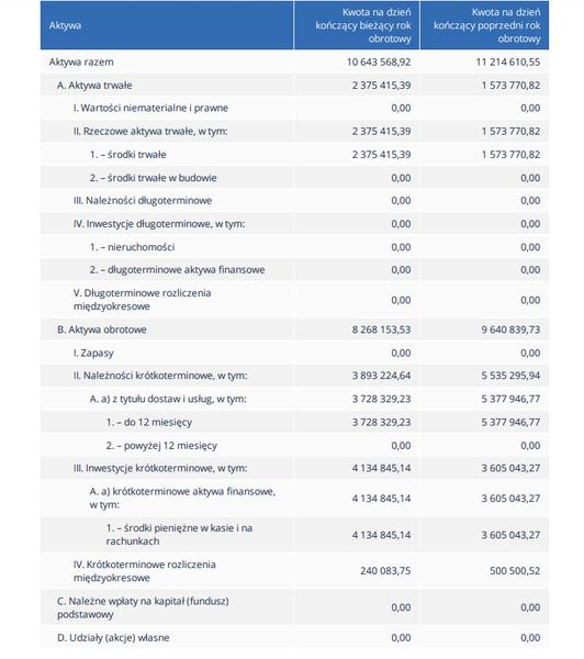 Sprawozdanie finansowe fundacji