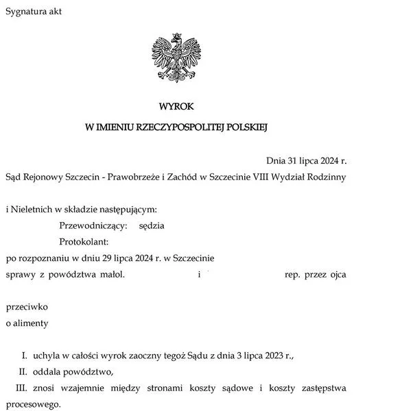 Sprzeciw od wyroku zaocznego