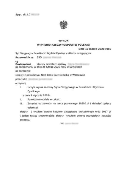 Sprzeciw od wyroku zaocznego