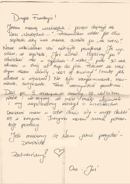 Wniosek o pomoc dla chorego