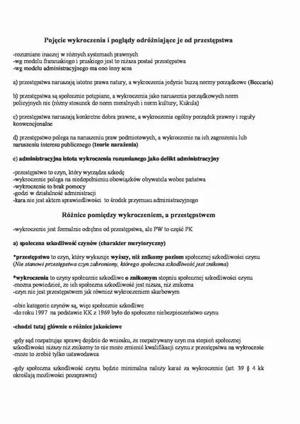 Wykroczenie prawa obowiązki