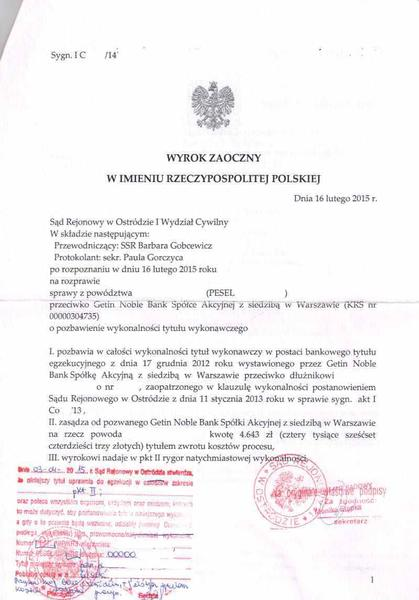 Wyrok zaoczny